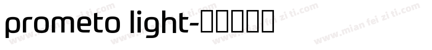 prometo light字体转换